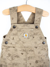 Load image into Gallery viewer, Carhartt Map Print Dungaree Shorties - Age 9 months
