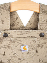 Load image into Gallery viewer, Carhartt Map Print Dungaree Shorties - Age 9 months
