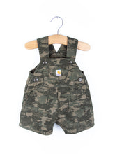 Load image into Gallery viewer, Carhartt Rare Tree Print Dungaree Shorties - Age 0-3 months
