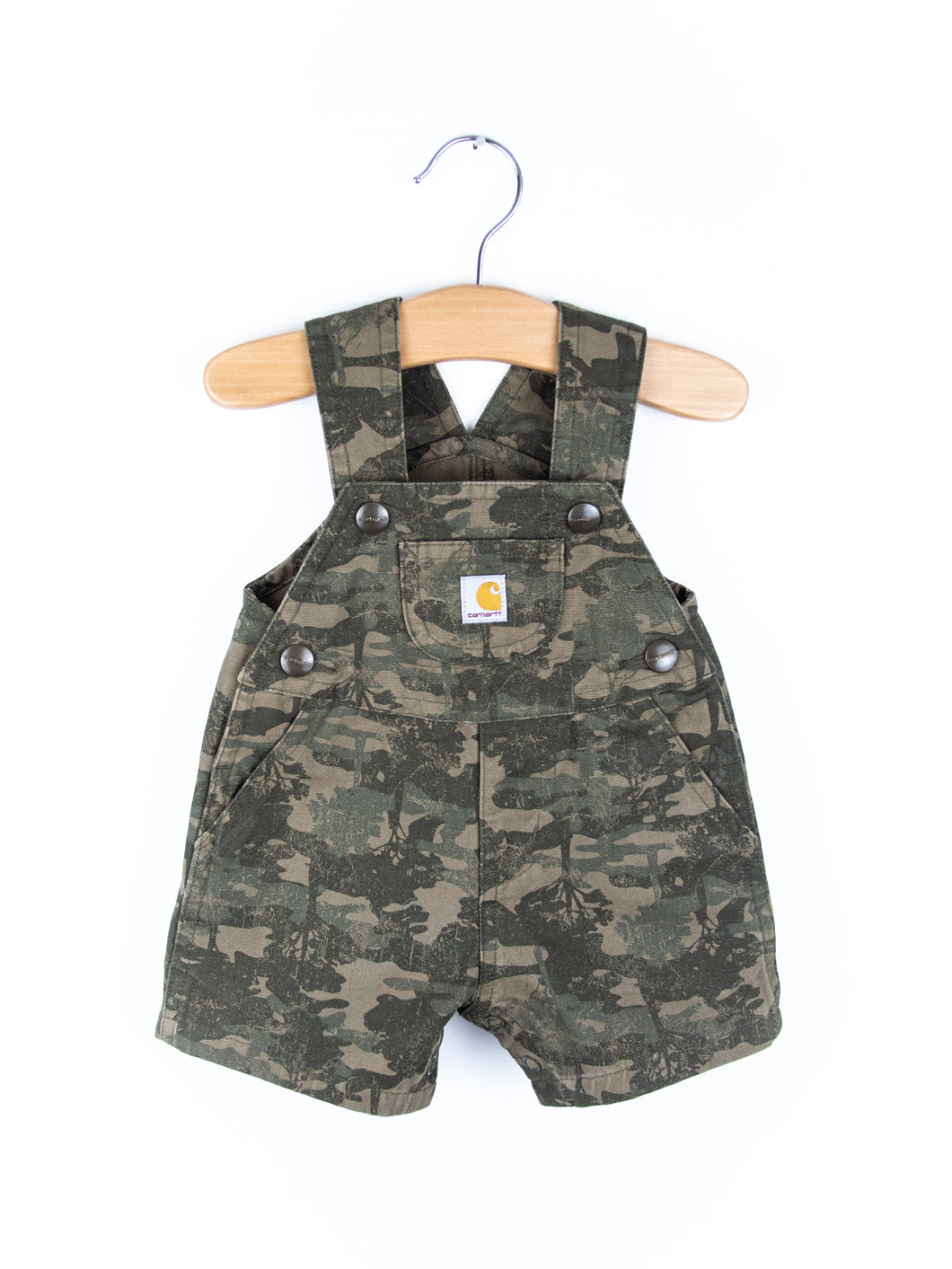 Carhartt Rare Tree Print Dungaree Shorties - Age 0-3 months