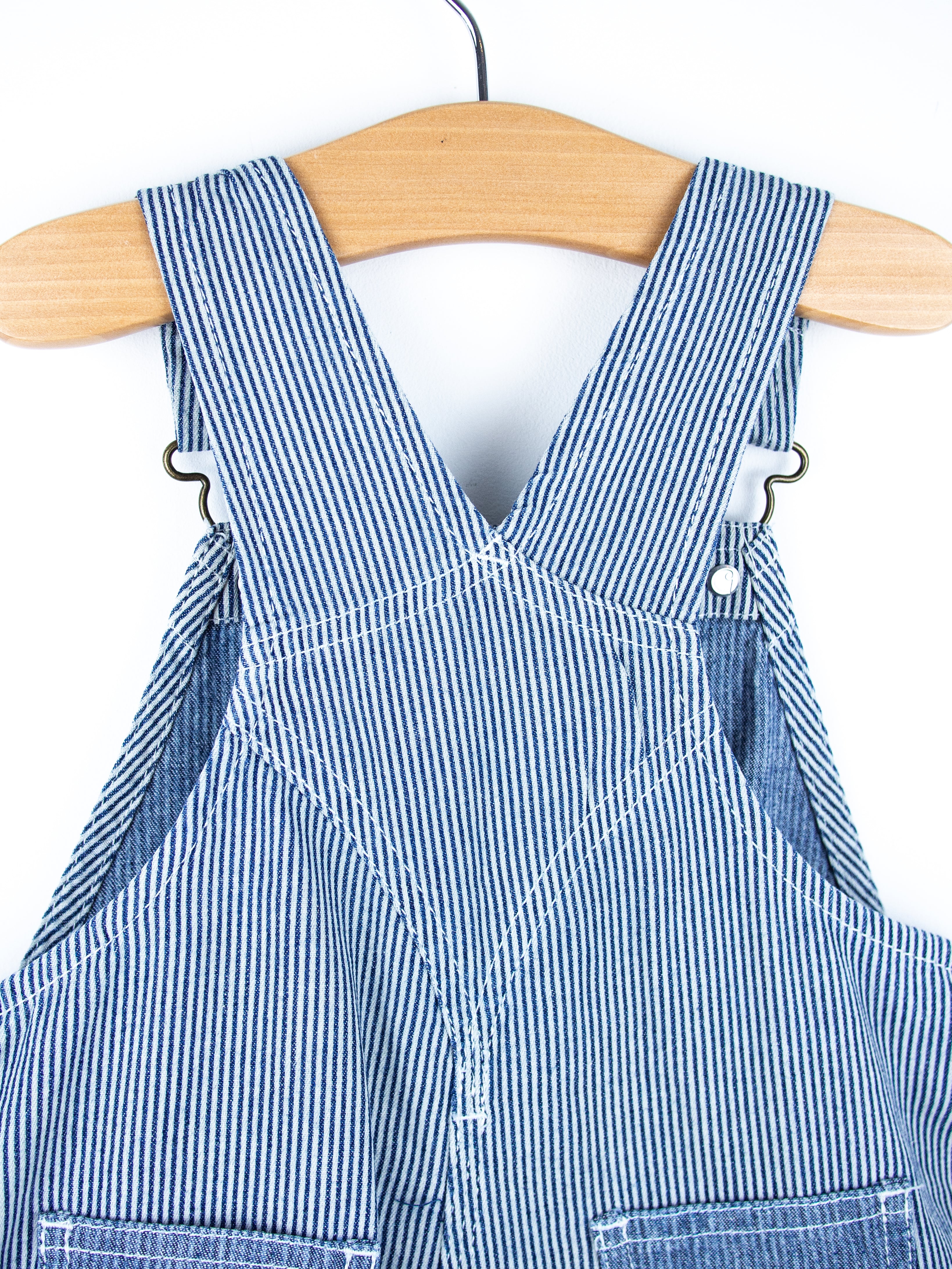 Carhartt Chambray Stripe Dungaree Shorties - Age 2T