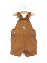 Load image into Gallery viewer, Carhartt Brown Dungaree Shorties - Age 24 months

