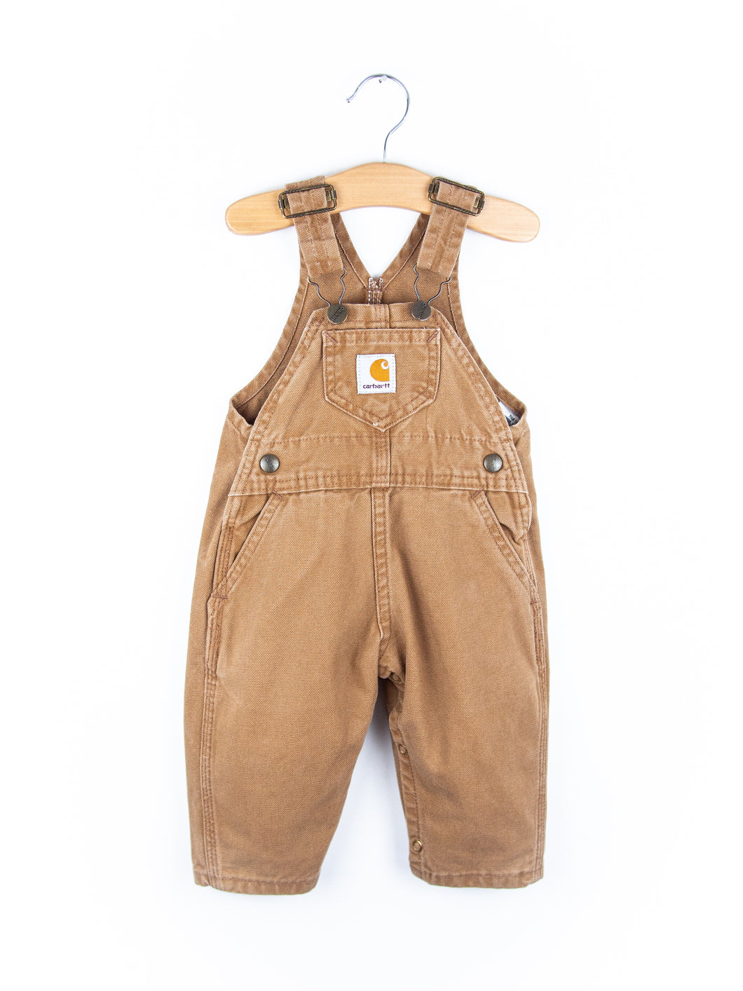Carhartt Vintage Sand Canvas Dungarees - Age 9-12 months