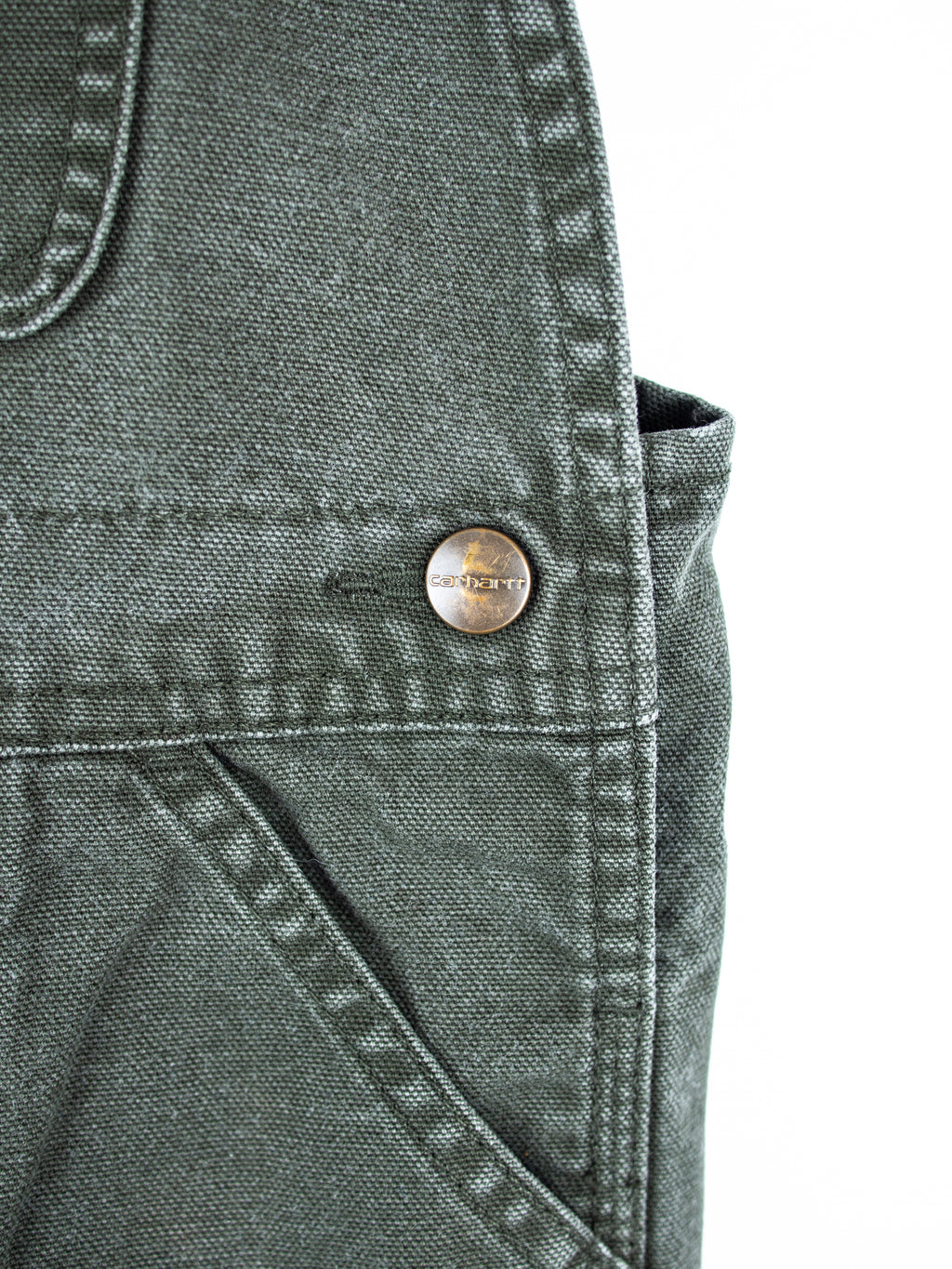 Carhartt Forest Green Canvas Dungarees - Age 3T