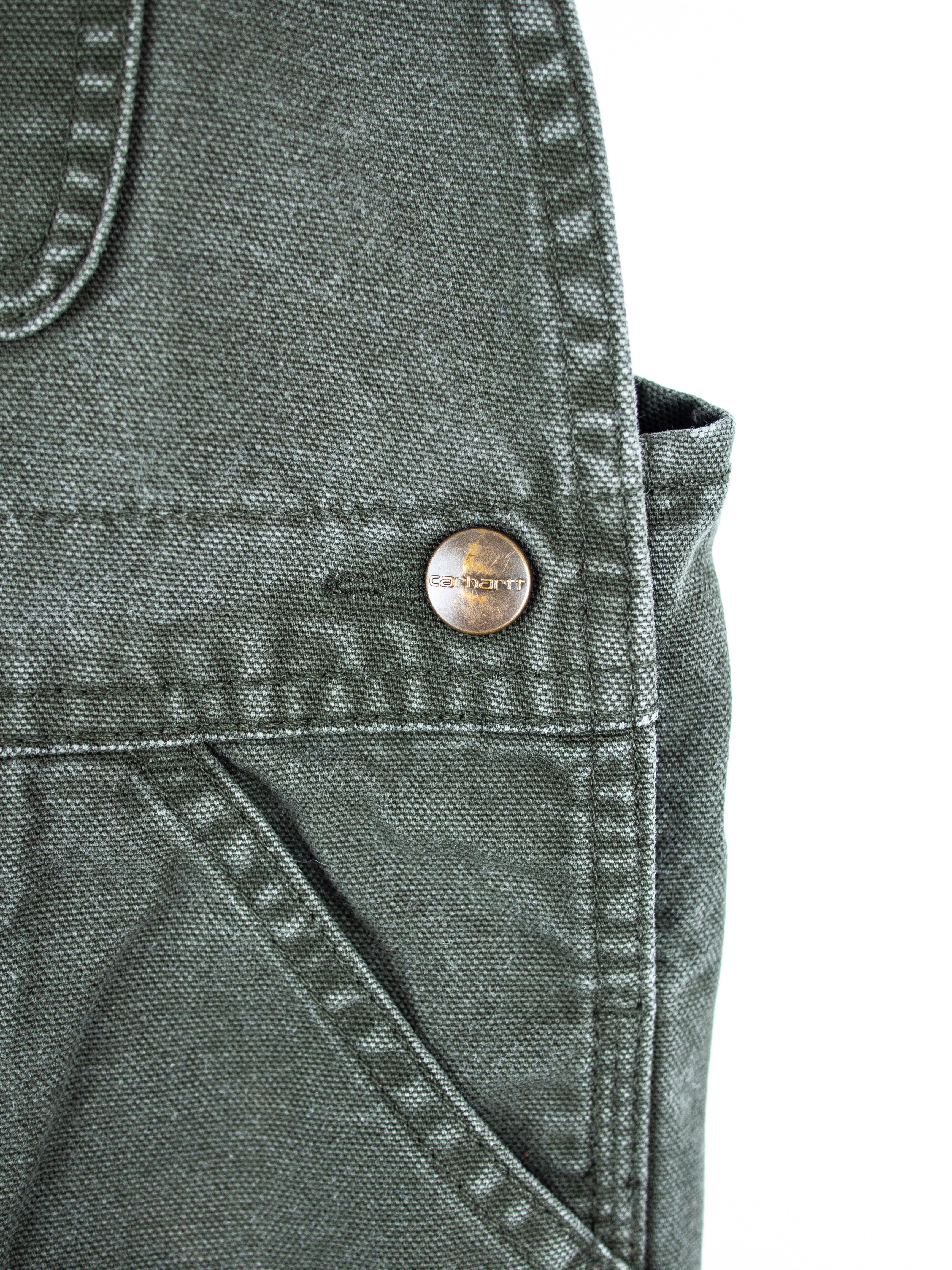 Carhartt Forest Green Canvas Dungarees - Age 3T