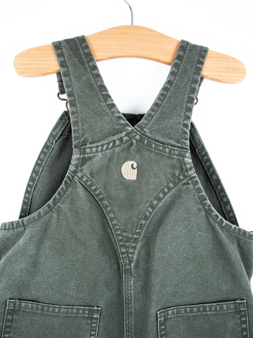 Carhartt Forest Green Canvas Dungarees - Age 3T
