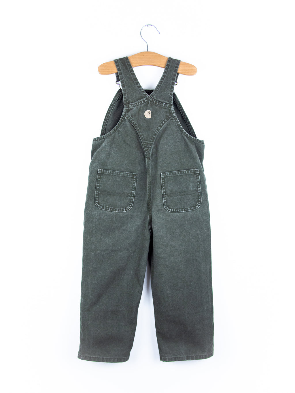 Carhartt Forest Green Canvas Dungarees - Age 3T