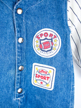 Load image into Gallery viewer, Vintage Denim &amp; Jersey Sport Boiler Suit - Age 12-18 months
