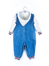 Load image into Gallery viewer, Vintage Denim &amp; Jersey Sport Boiler Suit - Age 12-18 months
