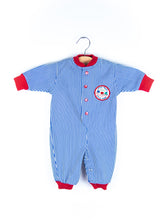Load image into Gallery viewer, Vintage Little Train Stripe Boiler Suit - Age 3 months
