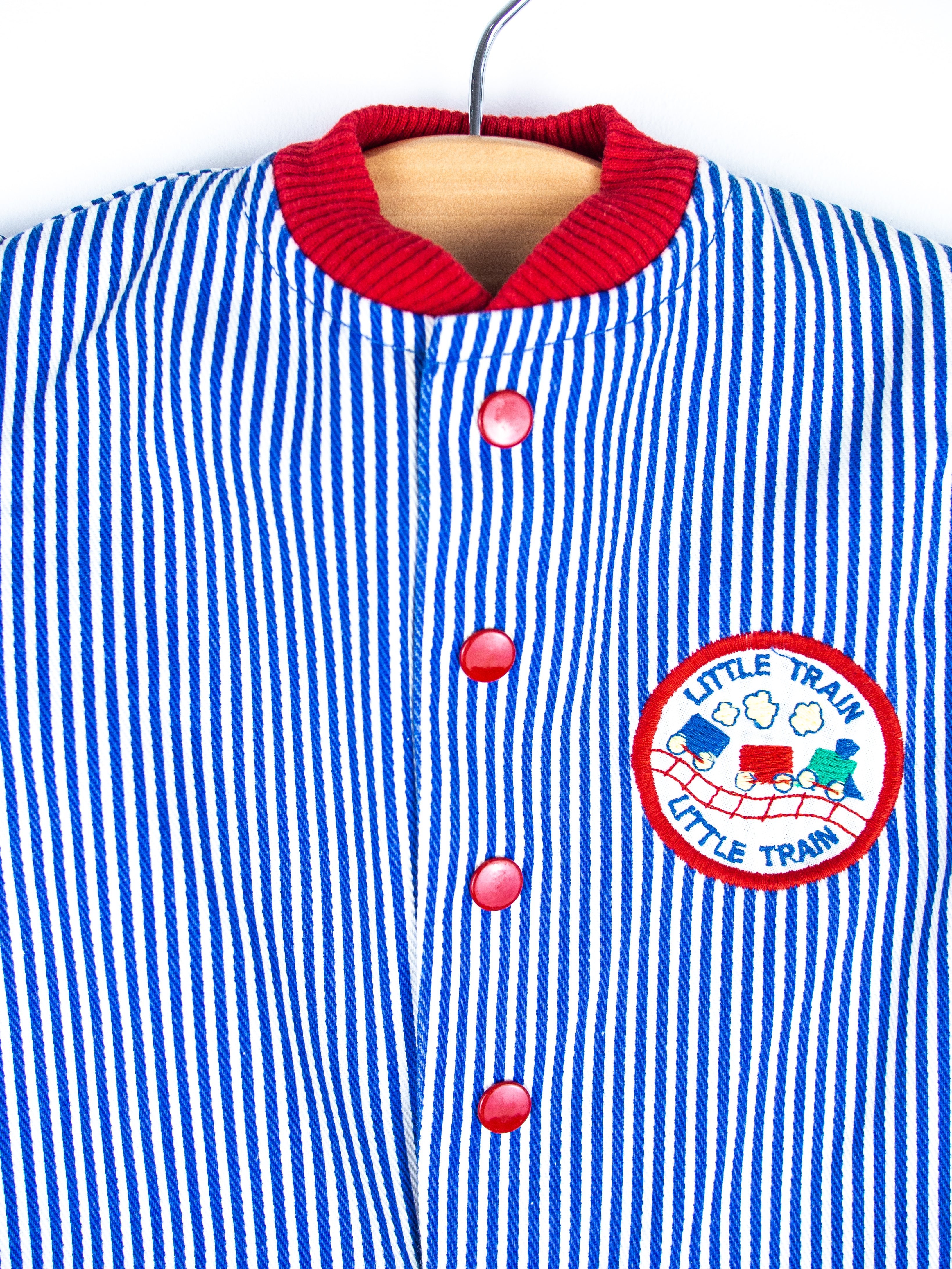 Vintage Little Train Stripe Boiler Suit - Age 3 months