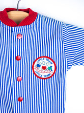 Load image into Gallery viewer, Vintage Little Train Stripe Boiler Suit - Age 3 months

