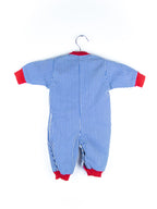 Vintage Little Train Stripe Boiler Suit - Age 3 months