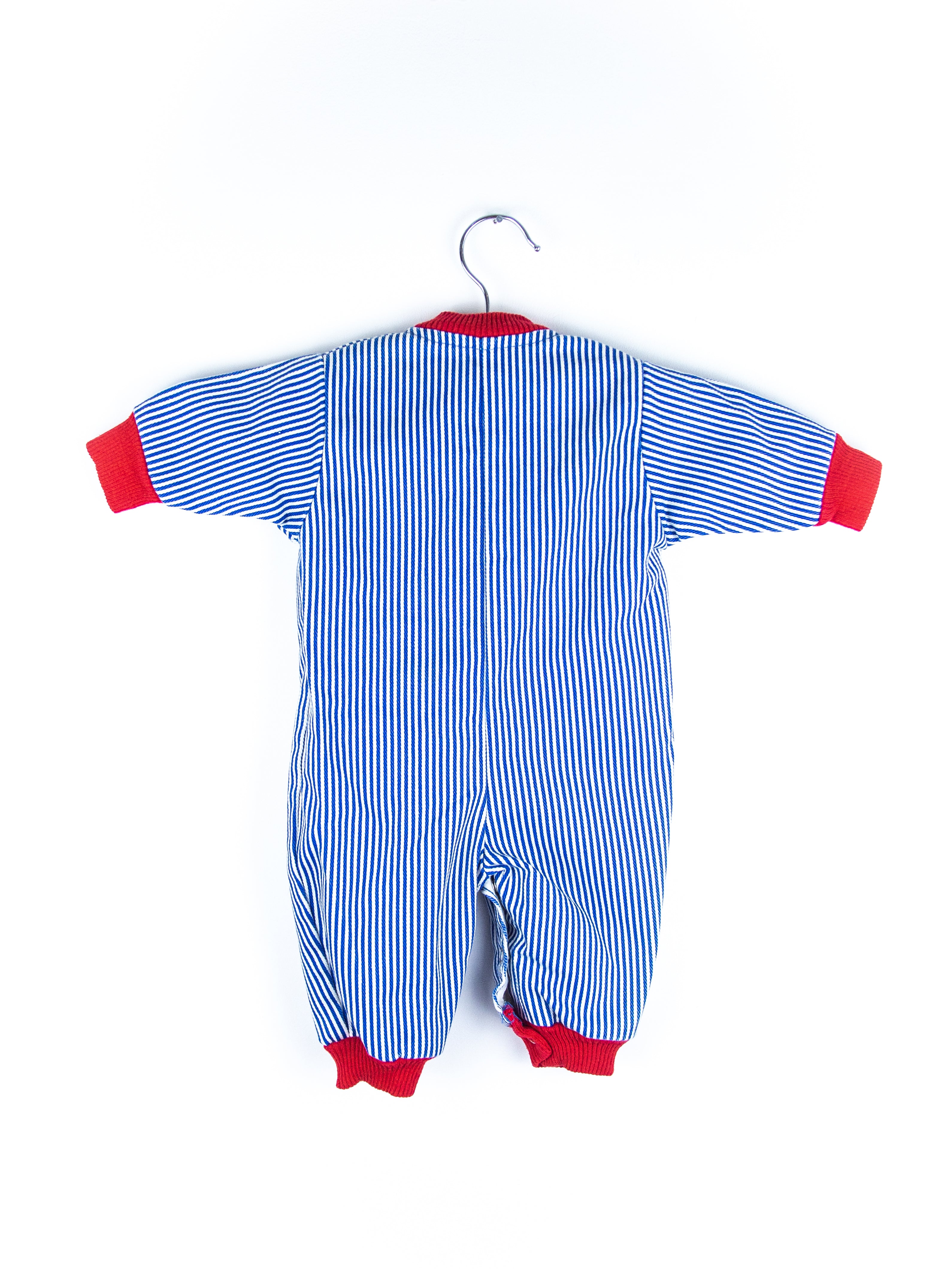 Vintage Little Train Stripe Boiler Suit - Age 3 months