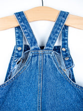 Load image into Gallery viewer, Vintage St Michael Denim &amp; Stripe Dungarees - Age 18 months - READ DESCRIPTION
