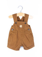 Load image into Gallery viewer, Carhartt Brown Dungaree Shorties - Age 0-3 months
