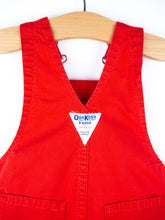 Load image into Gallery viewer, Osh Kosh Vintage Red Dungaree Shorties - Age 3-6 months
