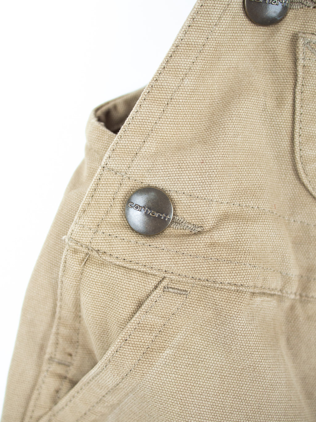 Carhartt Oatmeal Dungaree Shorties - Age 18 months