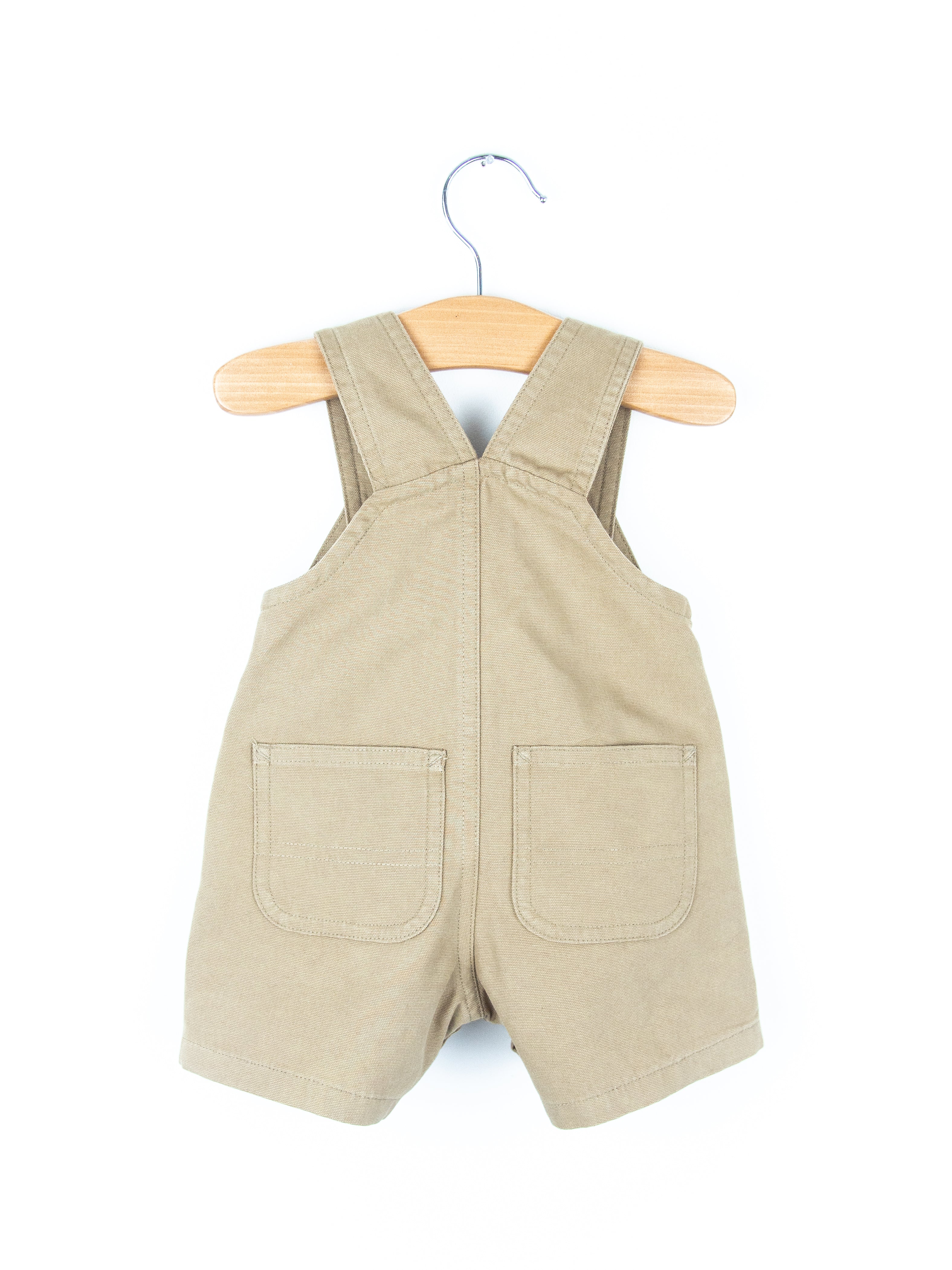 Carhartt Oatmeal Dungaree Shorties - Age 18 months