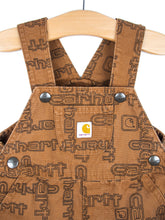 Load image into Gallery viewer, Carhartt Rare Logo Text Dungaree Shorties - Age 9 months
