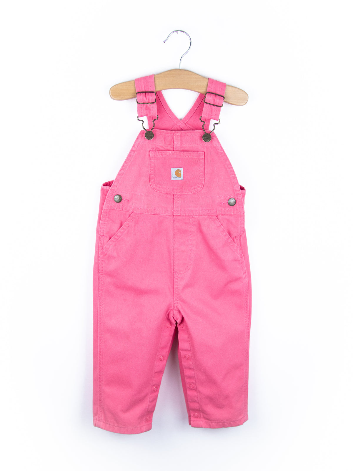 Carhartt Pink Canvas Dungarees