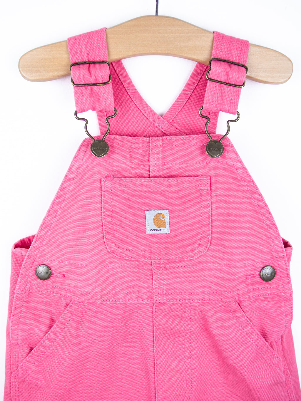 Carhartt Pink Canvas Dungarees
