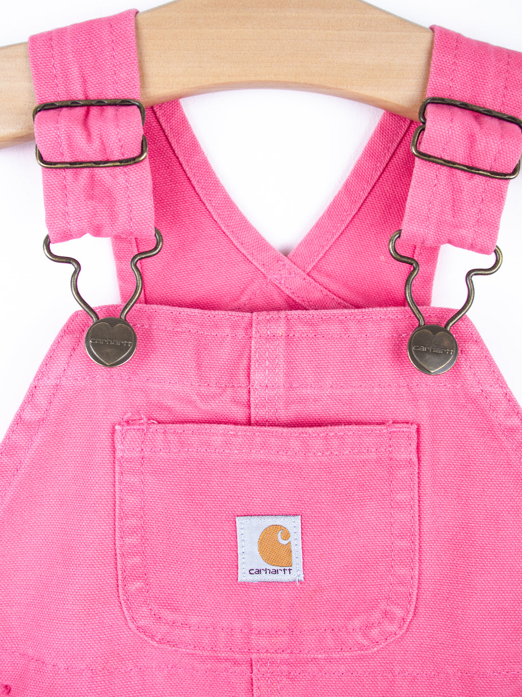 Carhartt Pink Canvas Dungarees