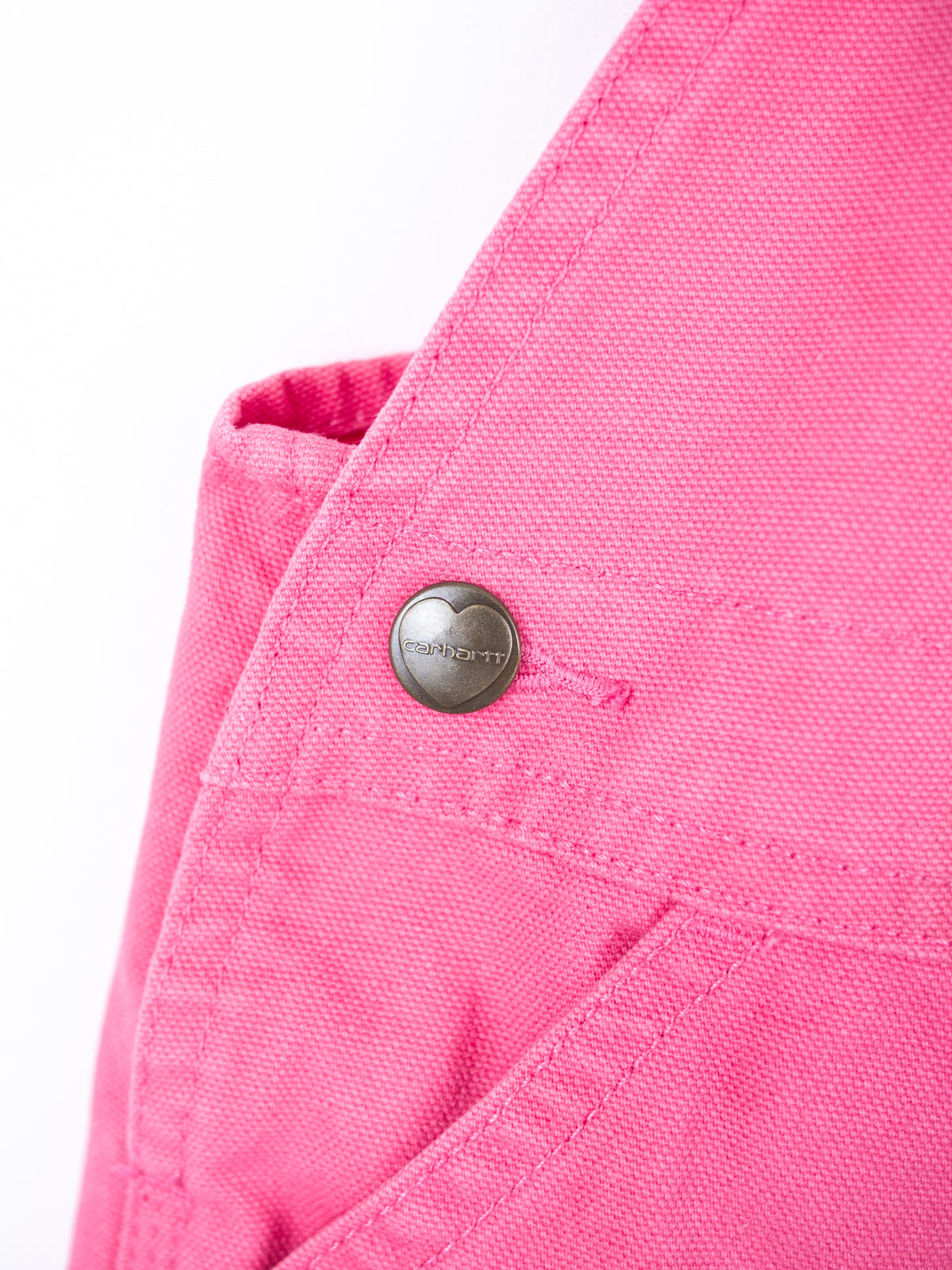 Carhartt Pink Canvas Dungarees