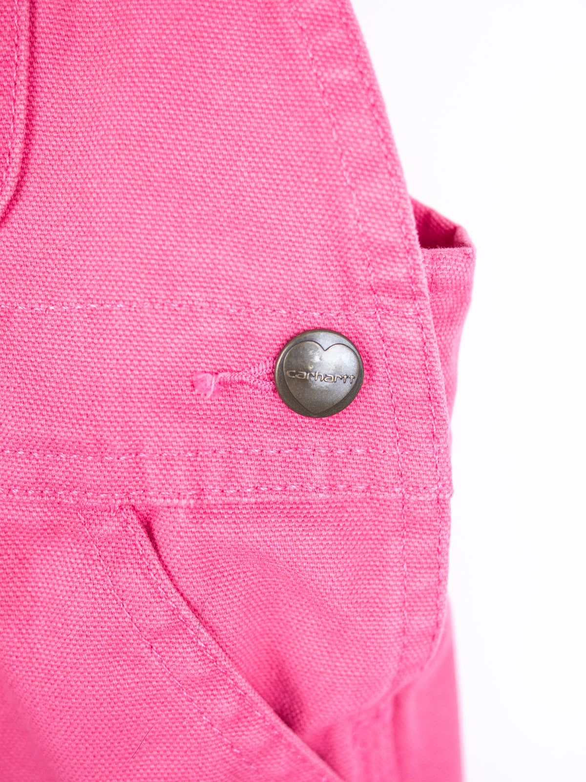 Carhartt Pink Canvas Dungarees