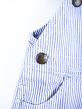 Load image into Gallery viewer, Carhartt Soft Blue Hickory Stripe Dungaree Shorties - Age 3 months
