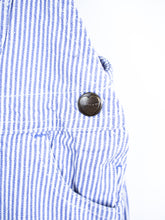 Load image into Gallery viewer, Carhartt Soft Blue Hickory Stripe Dungaree Shorties - Age 3 months
