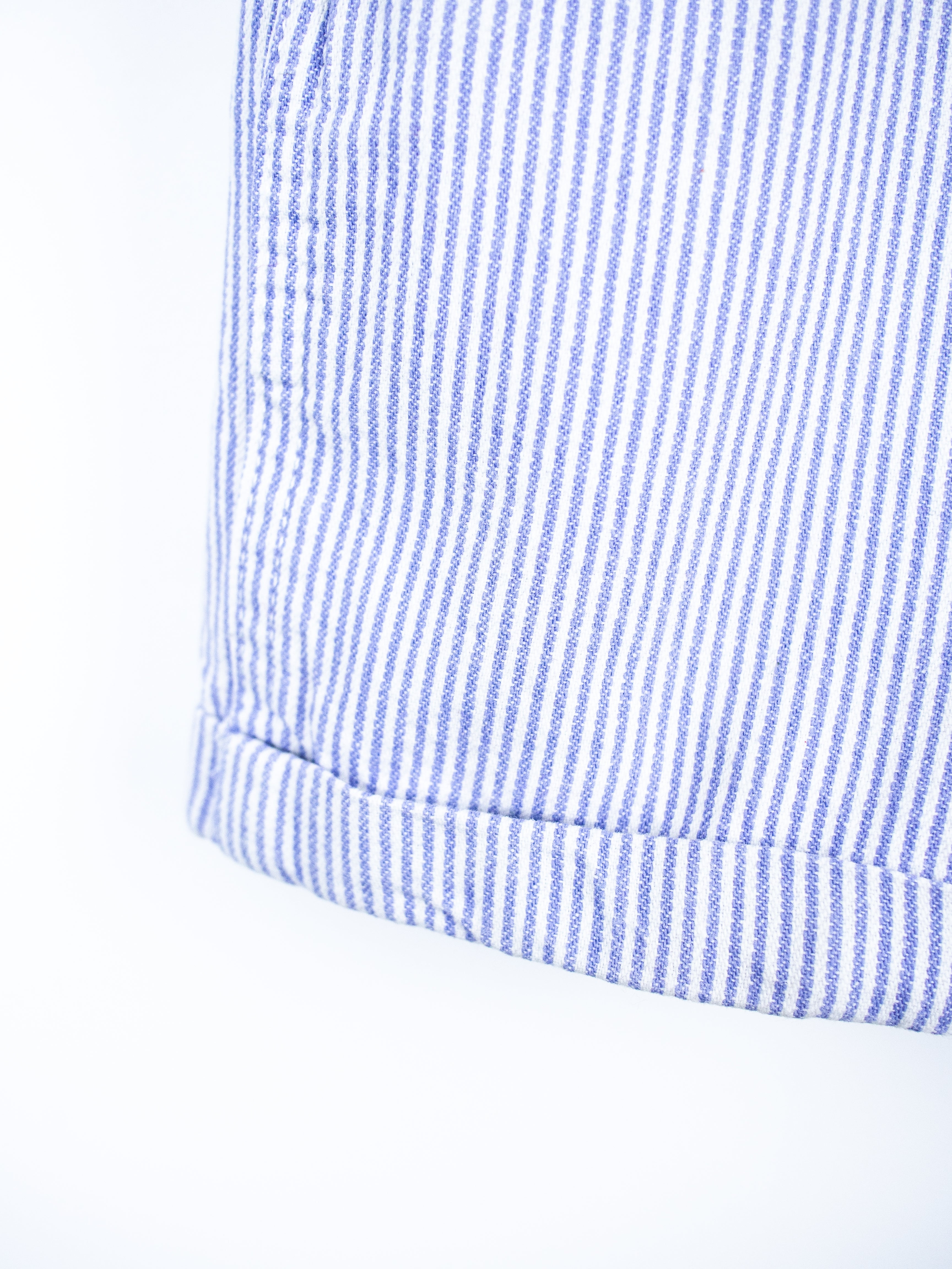 Carhartt Soft Blue Hickory Stripe Dungaree Shorties - Age 6 months