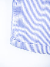 Load image into Gallery viewer, Carhartt Soft Blue Hickory Stripe Dungaree Shorties - Age 3 months
