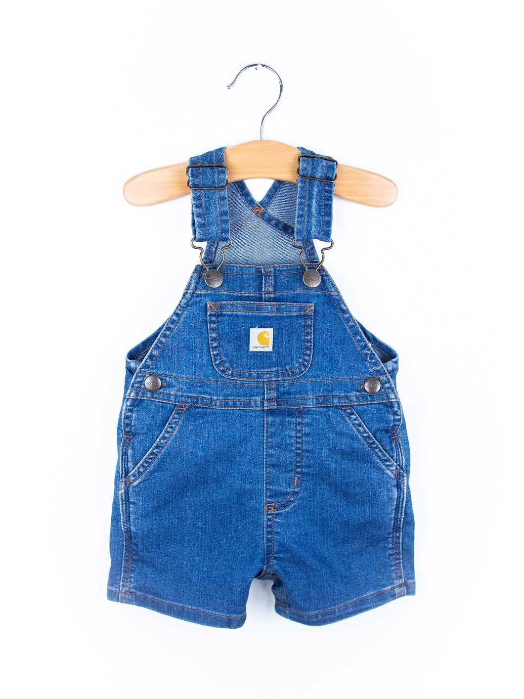 Carhartt Vintage Denim Dungaree Shorties - Age 6 months