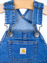 Load image into Gallery viewer, Carhartt Vintage Denim Dungaree Shorties - Age 6 months
