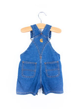 Load image into Gallery viewer, Carhartt Vintage Denim Dungaree Shorties - Age 6 months
