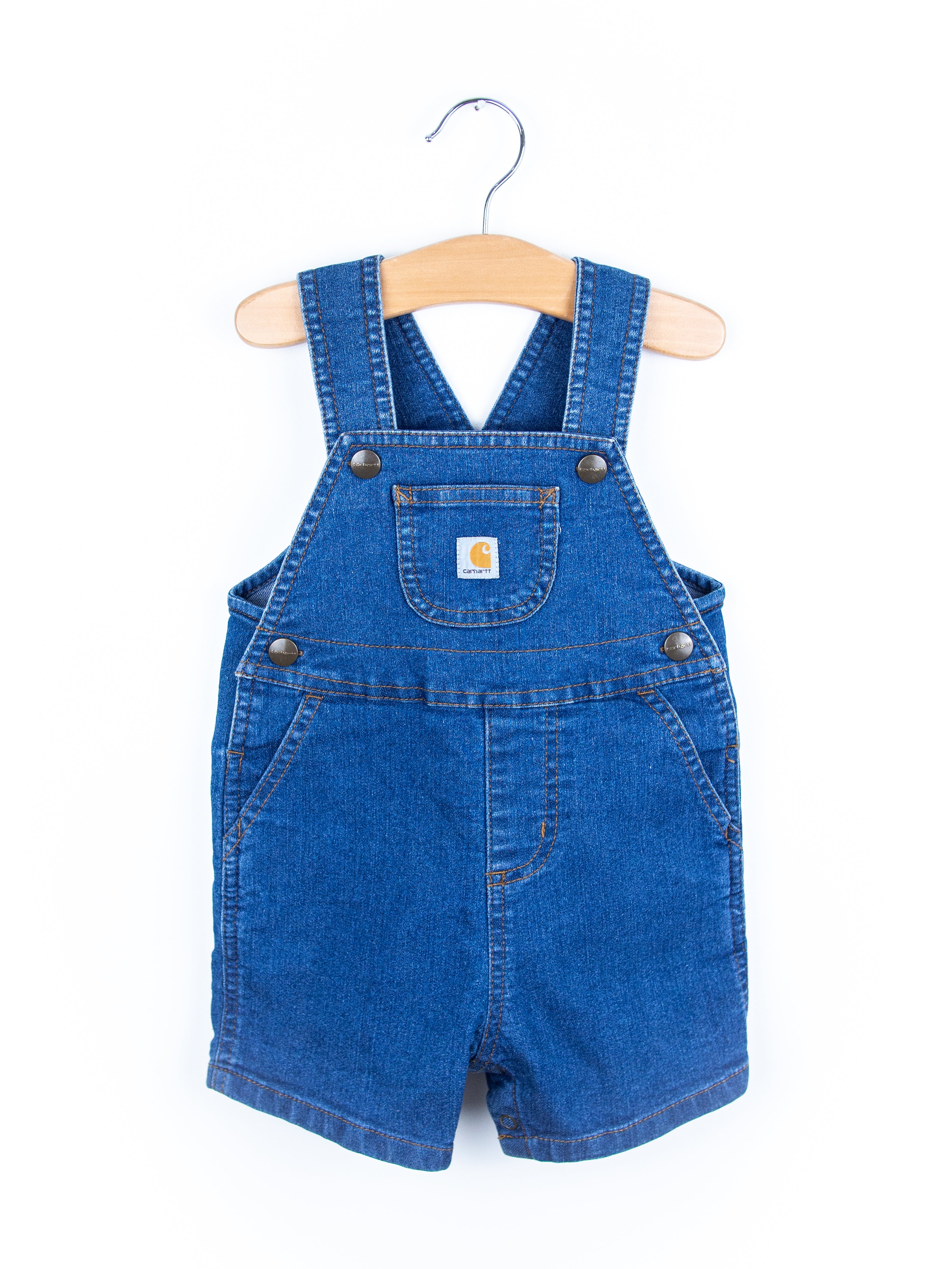 Carhartt Denim Dungaree Shorties - Age 9 months