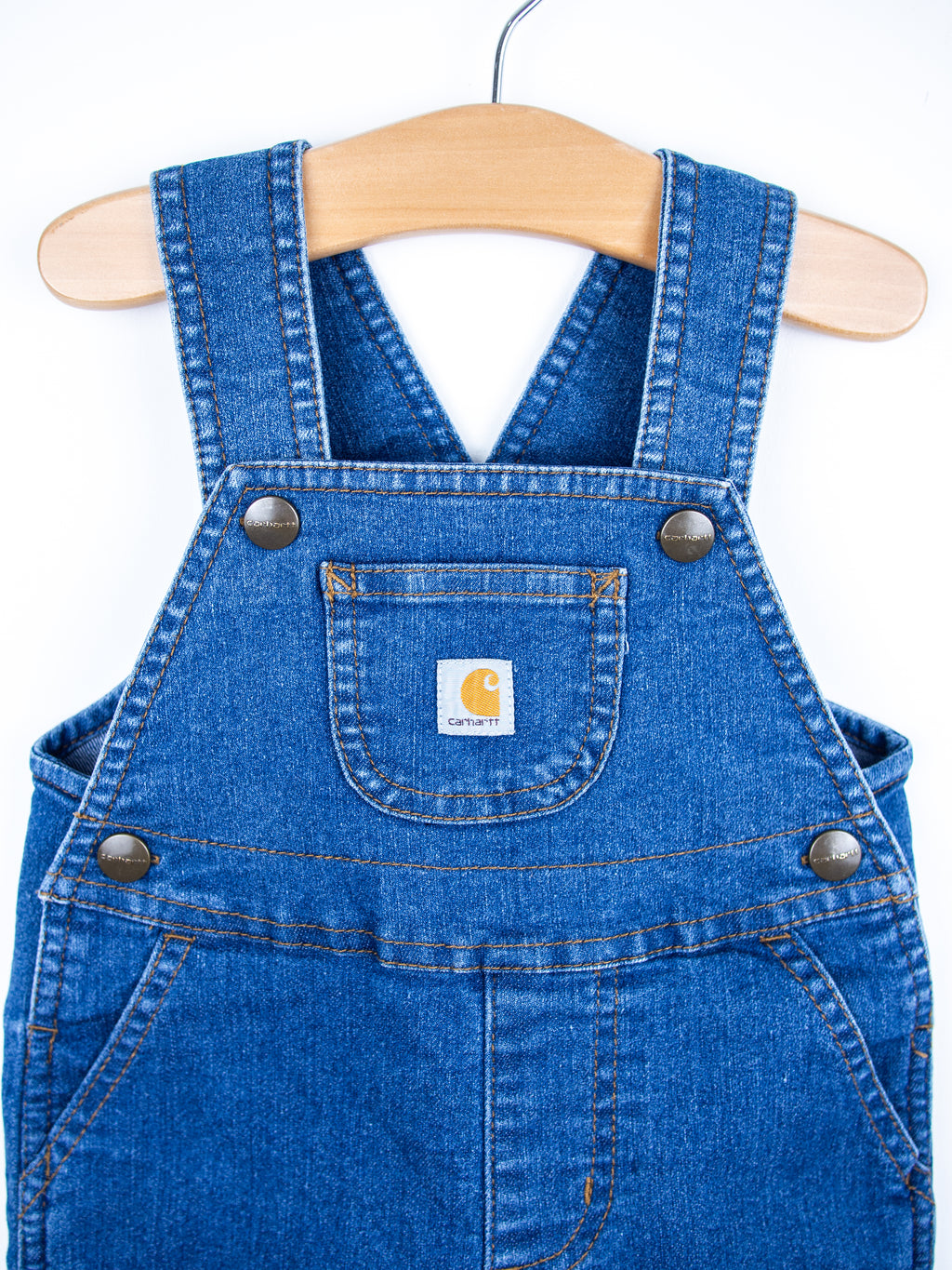Carhartt Denim Dungaree Shorties - Age 9 months