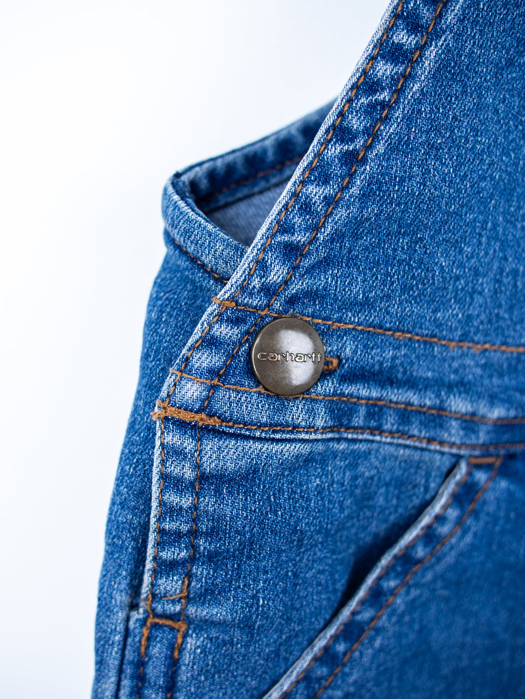 Carhartt Denim Dungaree Shorties - Age 3T