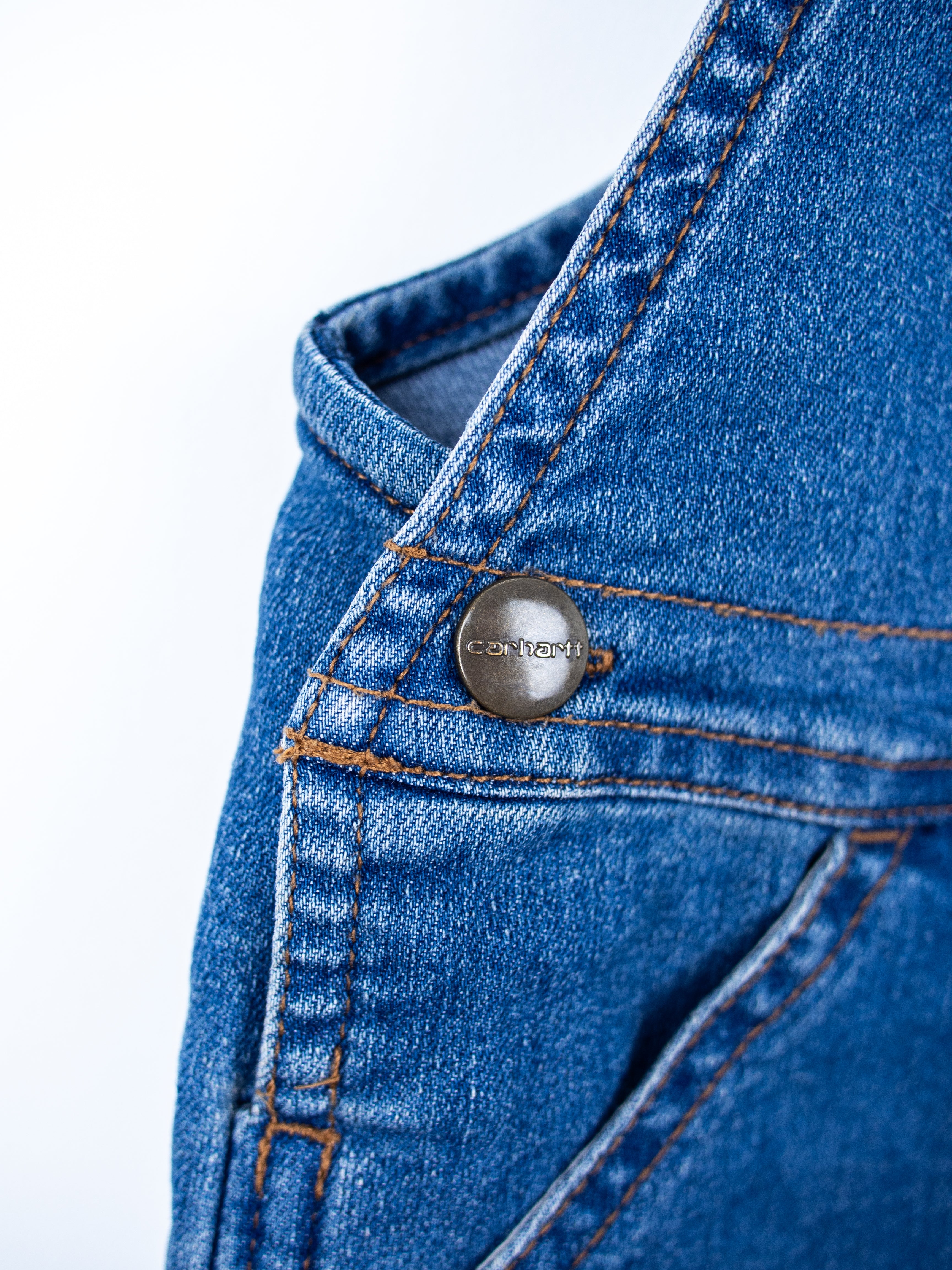 Carhartt Denim Dungaree Shorties - Age 3T