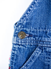 Load image into Gallery viewer, Osh Kosh Denim &amp; Red Check Dungarees - Age 9 months
