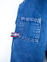 Load image into Gallery viewer, Osh Kosh Denim &amp; Red Check Dungarees - Age 9 months
