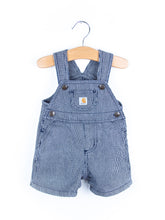 Load image into Gallery viewer, Carhartt Hickory Stripe Dungaree Shorties - Age 3 months
