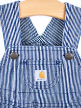 Load image into Gallery viewer, Carhartt Hickory Stripe Dungaree Shorties - Age 3 months
