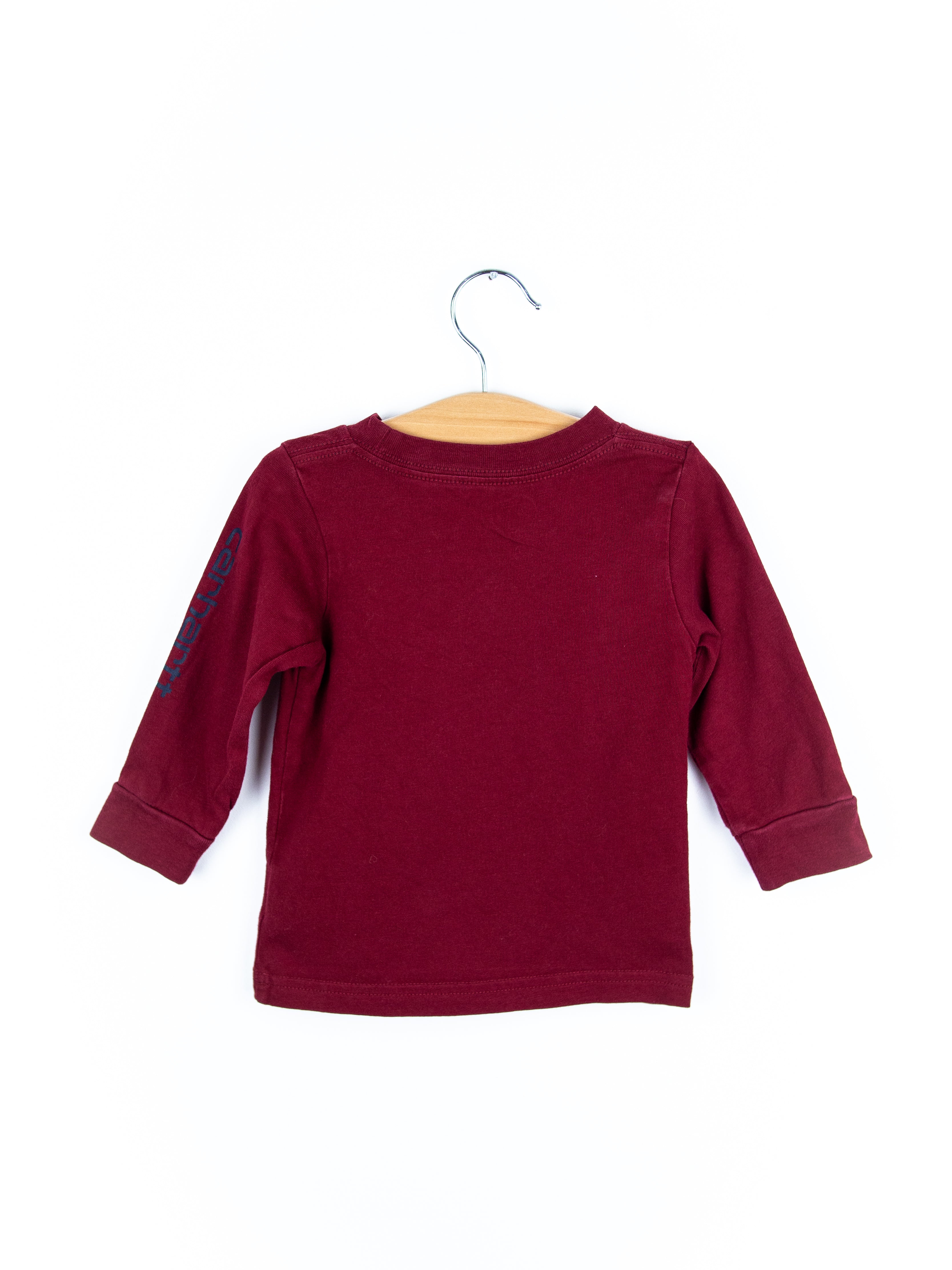 Carhartt Burgundy Long Sleeve Tee - Age 6 months