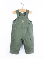 Carhartt Forest Green Canvas Dungarees - Age 6 months