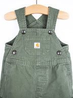 Carhartt Forest Green Canvas Dungarees - Age 6 months