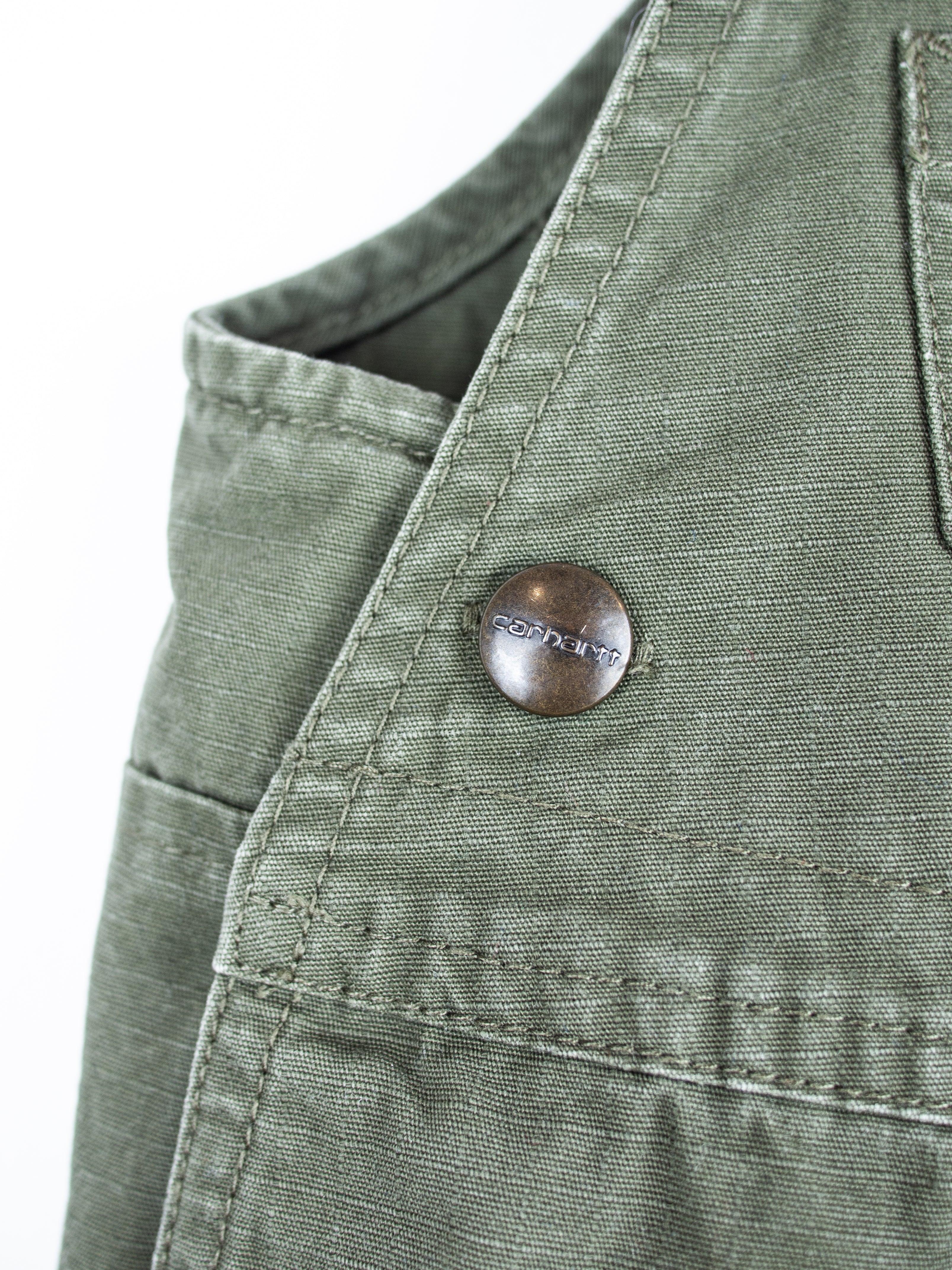 Carhartt Forest Green Canvas Dungarees - Age 6 months