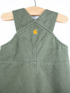 Carhartt Forest Green Canvas Dungarees - Age 6 months