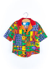 Load image into Gallery viewer, Vintage Abstract 90&#39;s Shirt &amp; Bucket Hat Set - Age 2 years
